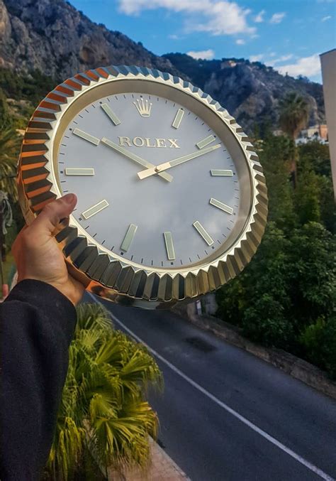 rolex kitchen clock|rolex wall clock real.